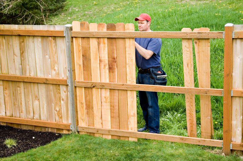 Fence Repair in Summer