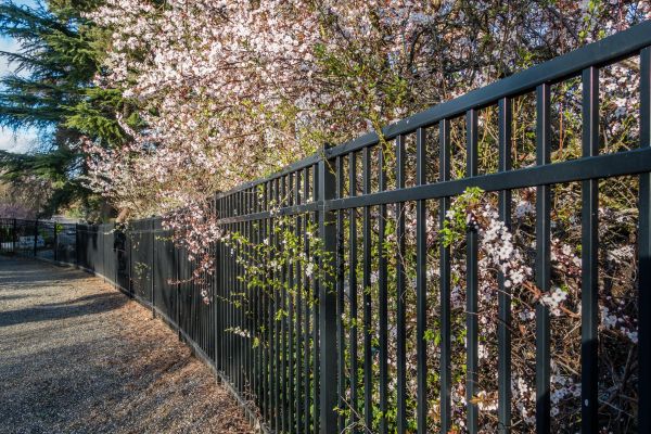 Black Metal Fence Installation in Akron