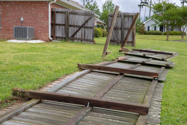 Broken Fence Repair in Akron