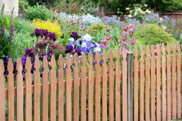 Wood Picket Fence Installation in Akron