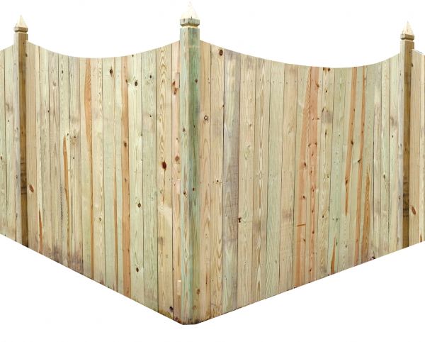 Scalloped Fence Installation in Akron
