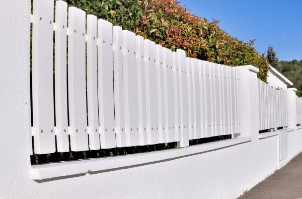 White PVC Fence Installation in Akron