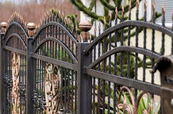 Custom Iron Fence Installation in Akron